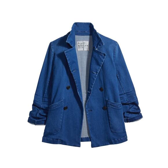 Frank & Eileen Belfast English Peacoat in 1977 Medium Wash - Picture 5 of 9